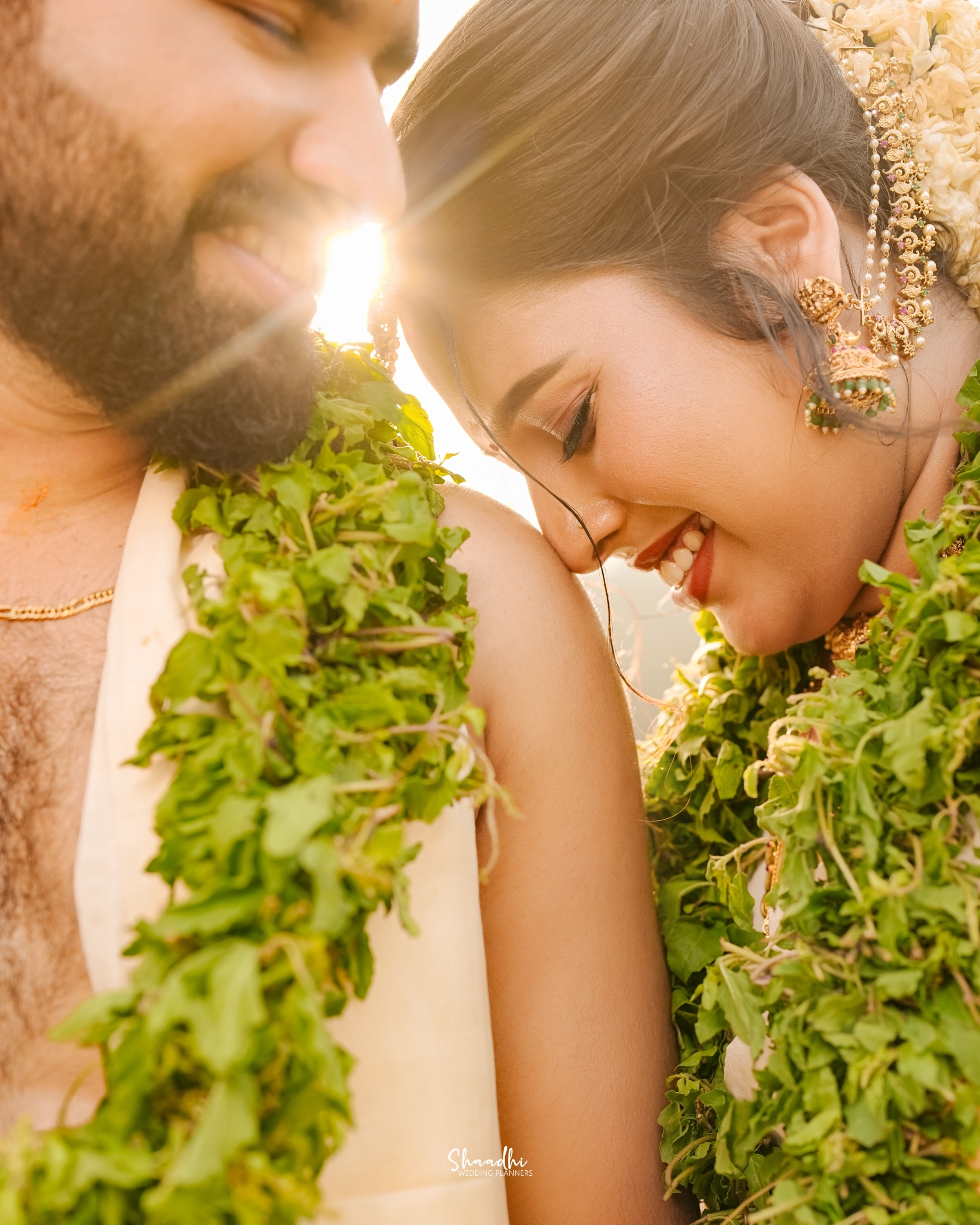 Joyful wedding portrait by Shaadhi Wedding Planners